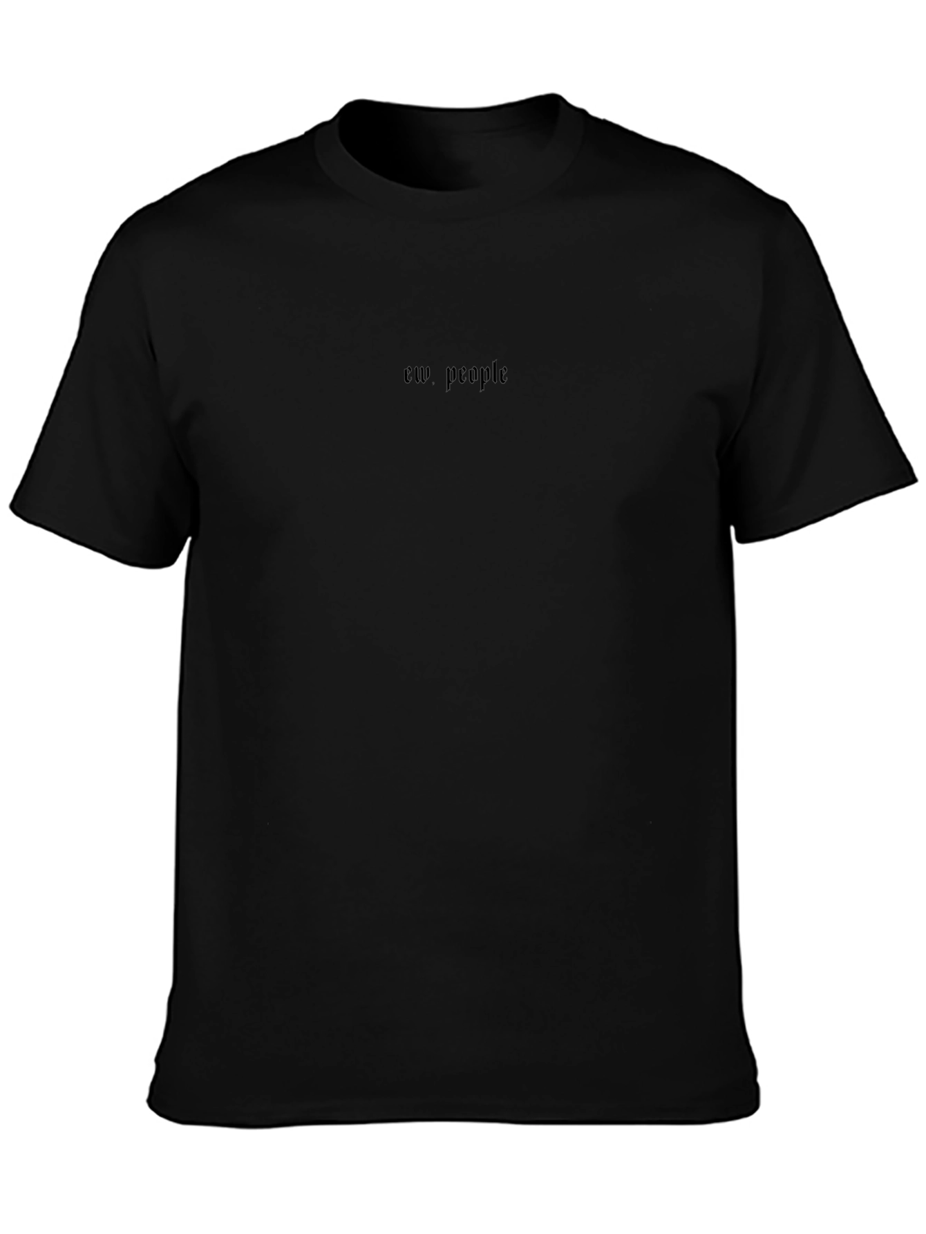 Camiseta Negra Ew People - Estilo Casual y Atrevido