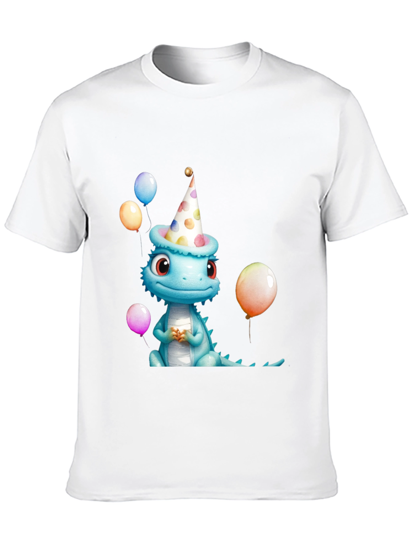 Camiseta Negra con Dinosaurio Cumpleañero