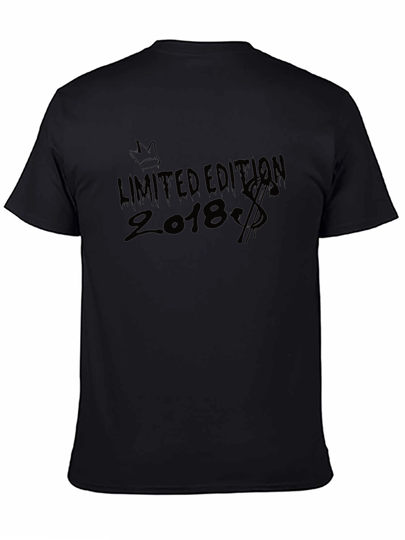 Camiseta Negra Edición Limitada 2018 Estilo Urbano