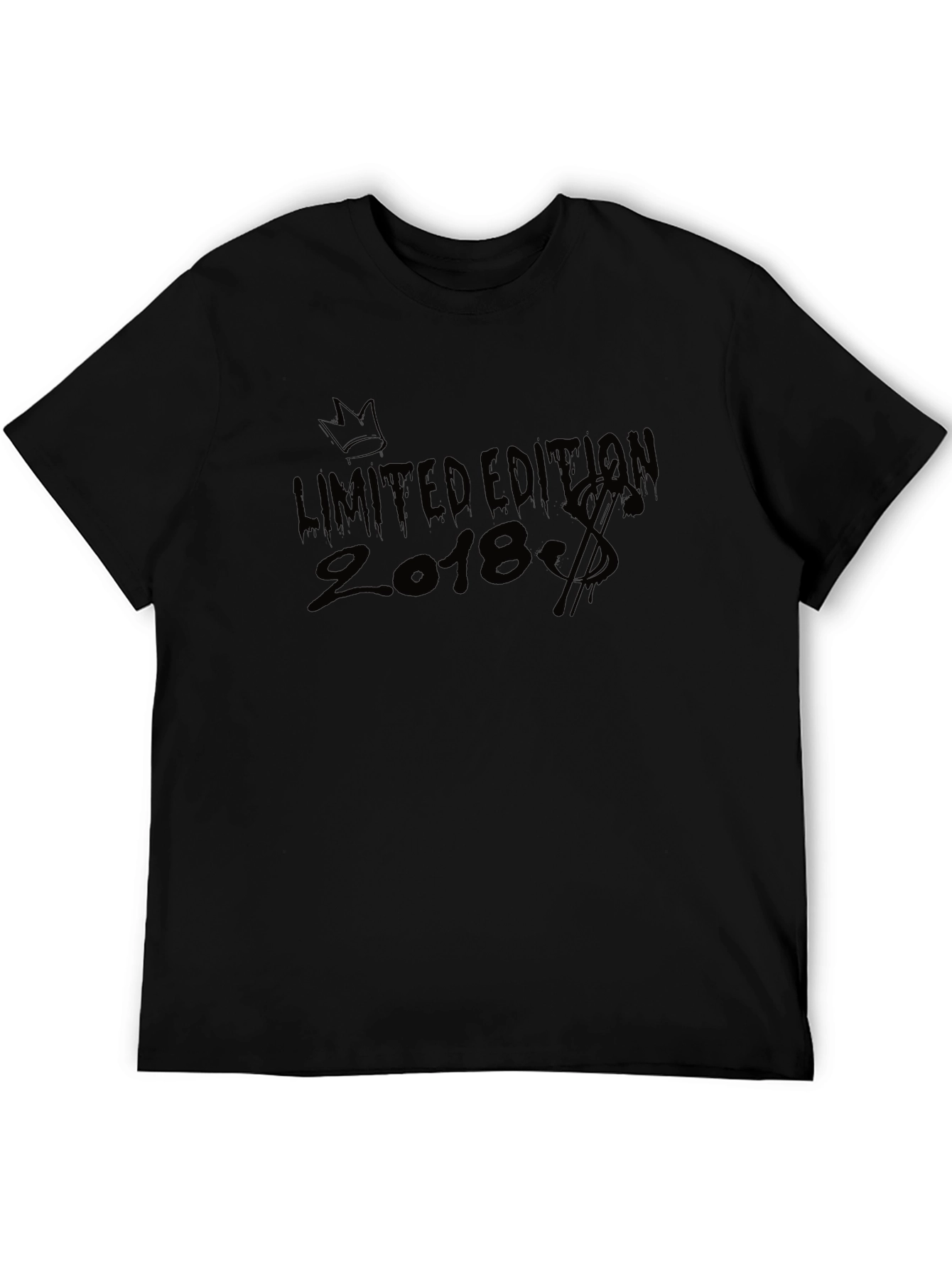 Camiseta Negra Edición Limitada 2018 Estilo Urbano