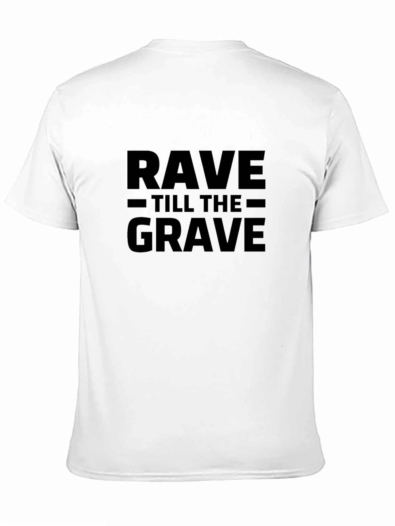 Camiseta Negra Rave Till The Grave