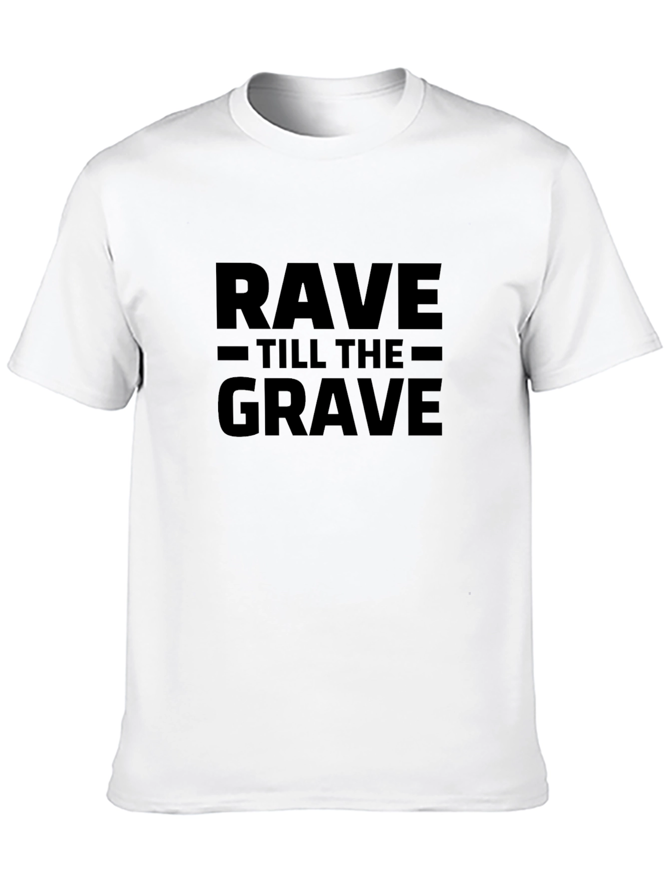 Camiseta Negra Rave Till The Grave