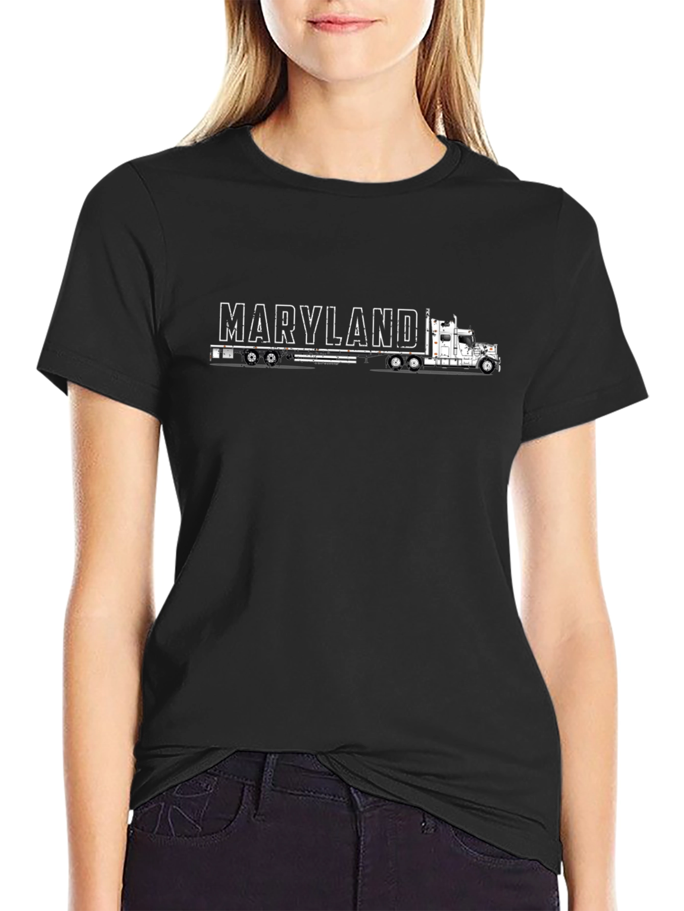 Camiseta Negra Maryland Truck