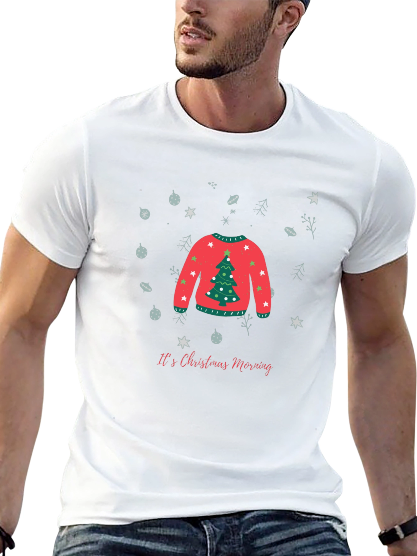 Camiseta Navideña Festiva para Hombre