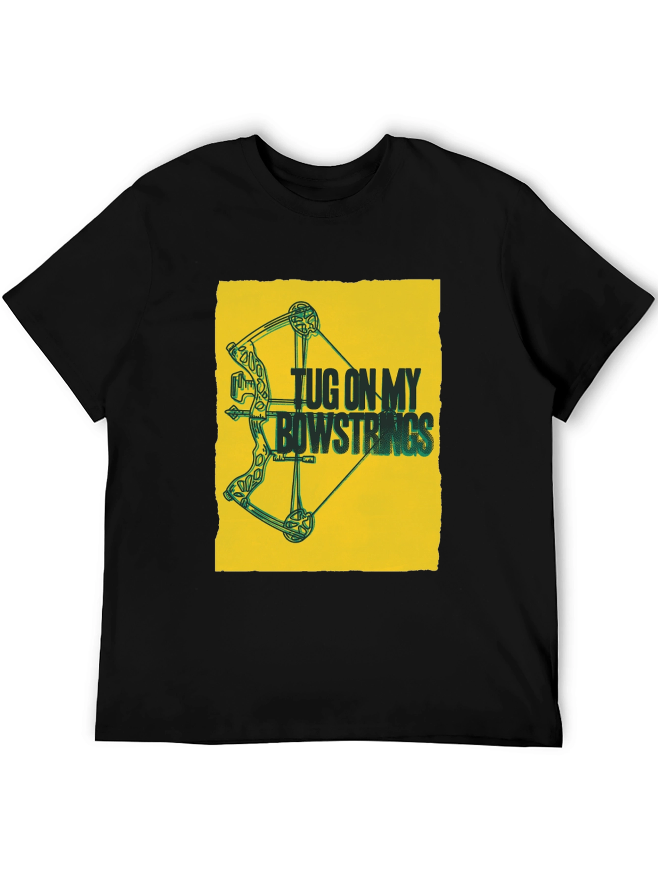 Camiseta Negra con Diseño de Arco y Flecha
