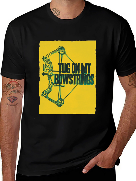 Camiseta Negra con Diseño de Arco y Flecha