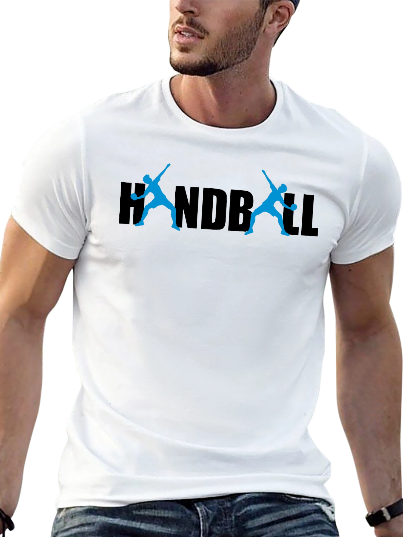Camiseta Negra de Handball - Diseño Deportivo