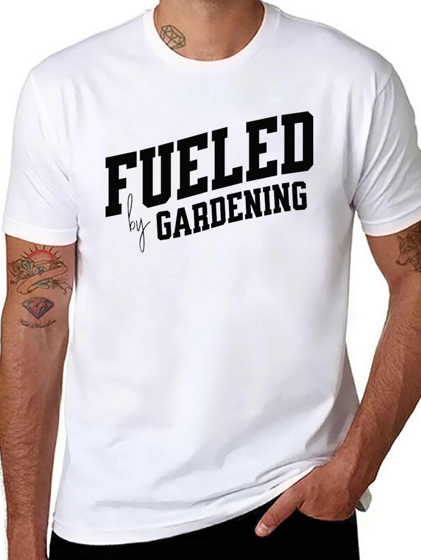 Camiseta Negra Fueled by Gardening