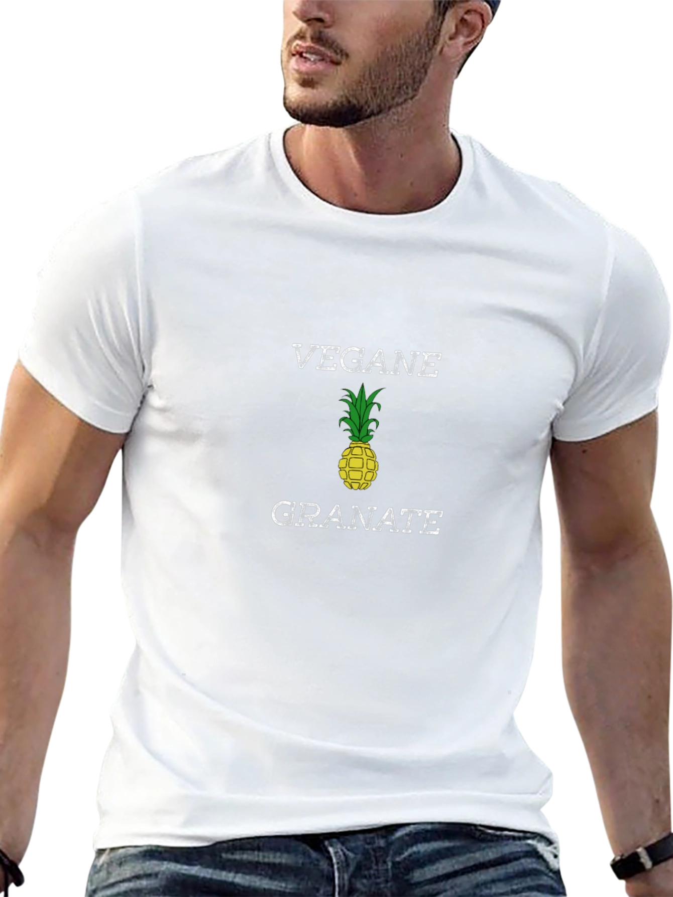 Camiseta Vegana Granate Estilo Casual