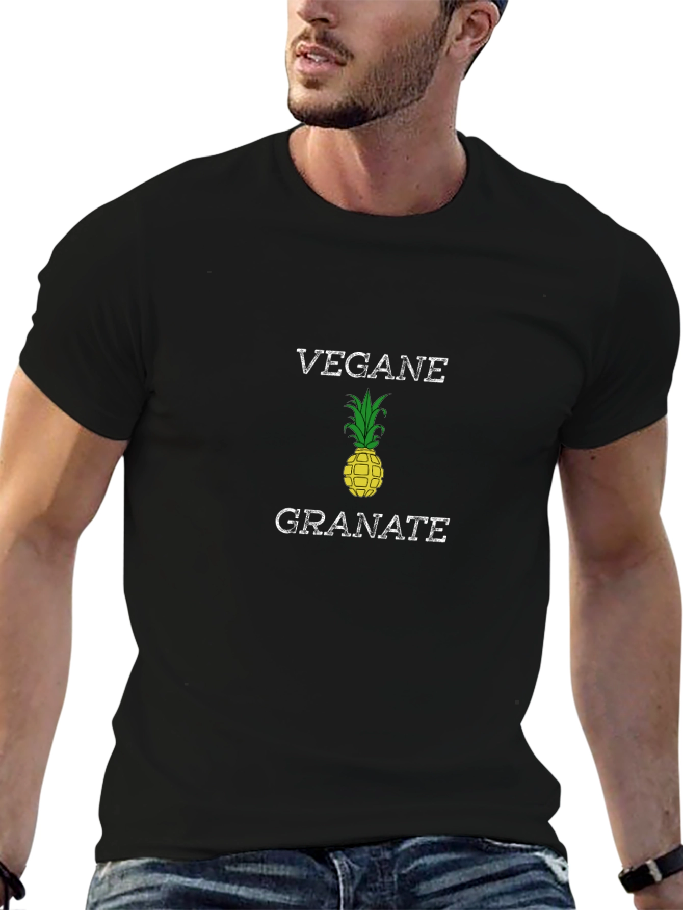 Camiseta Vegana Granate Estilo Casual