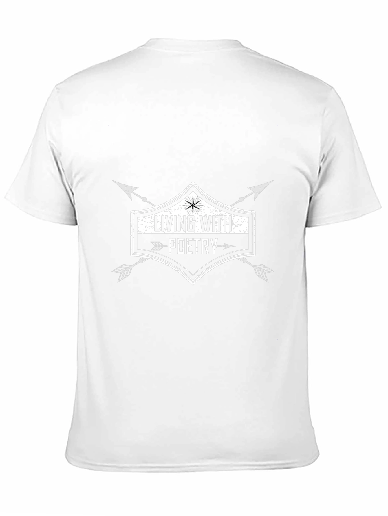 Camiseta Negra: Viviendo con Poesía
