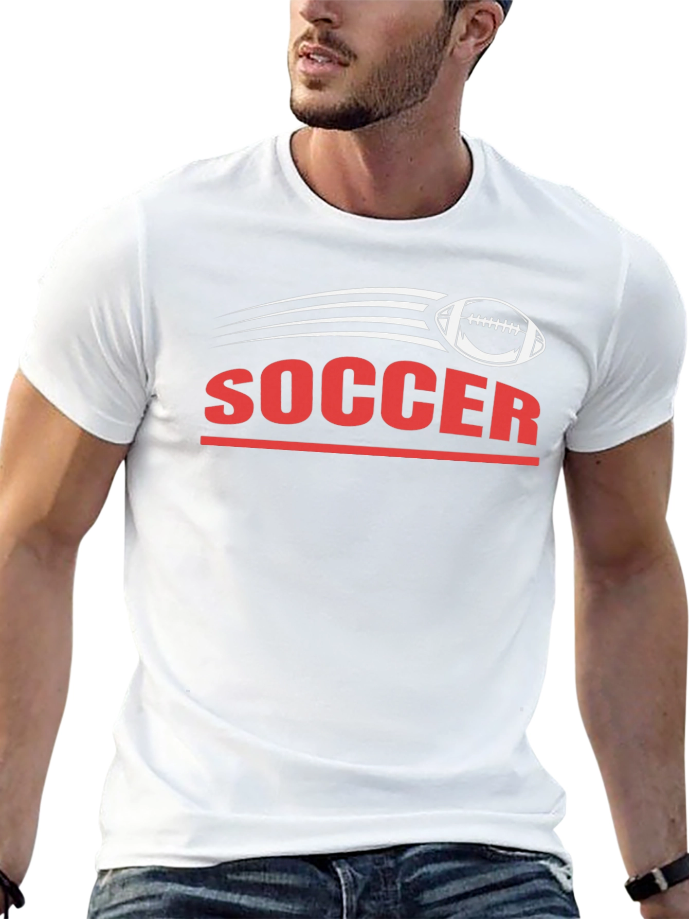 Camiseta Hombre Fútbol Americano - Diseño Deportivo Casual