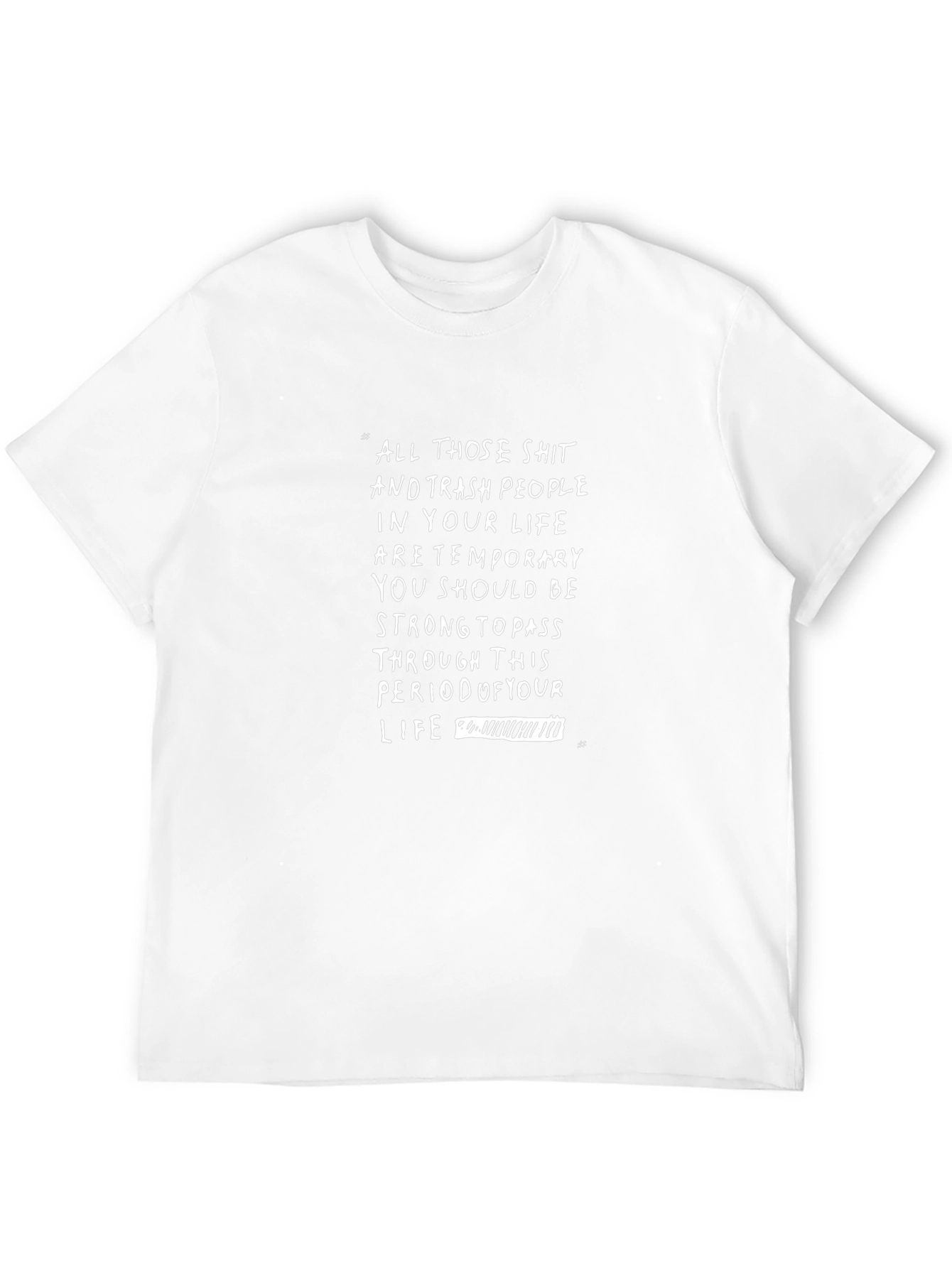 Camiseta Negra con Mensaje Motivacional