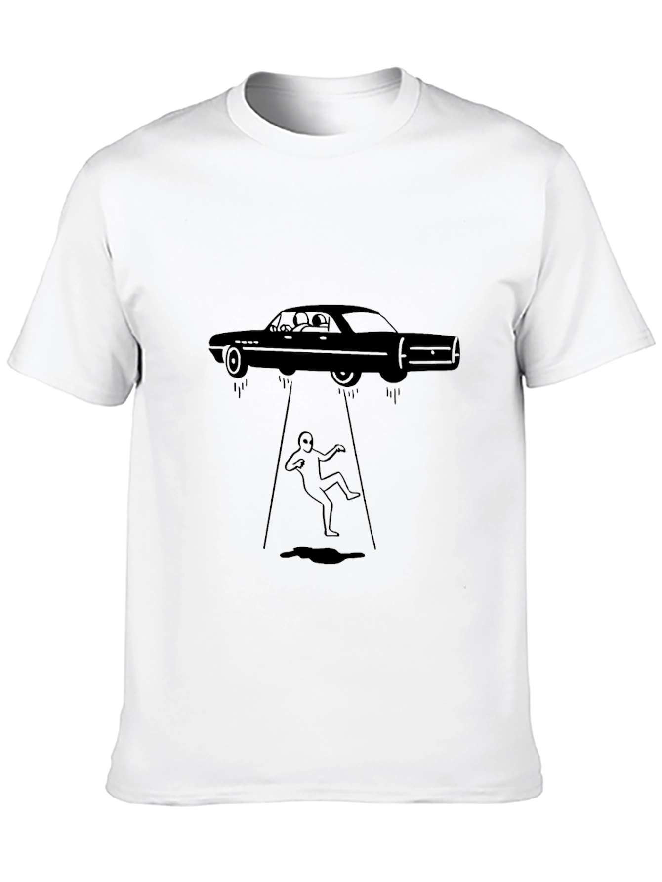 Camiseta Negra: Abducción Automovilística