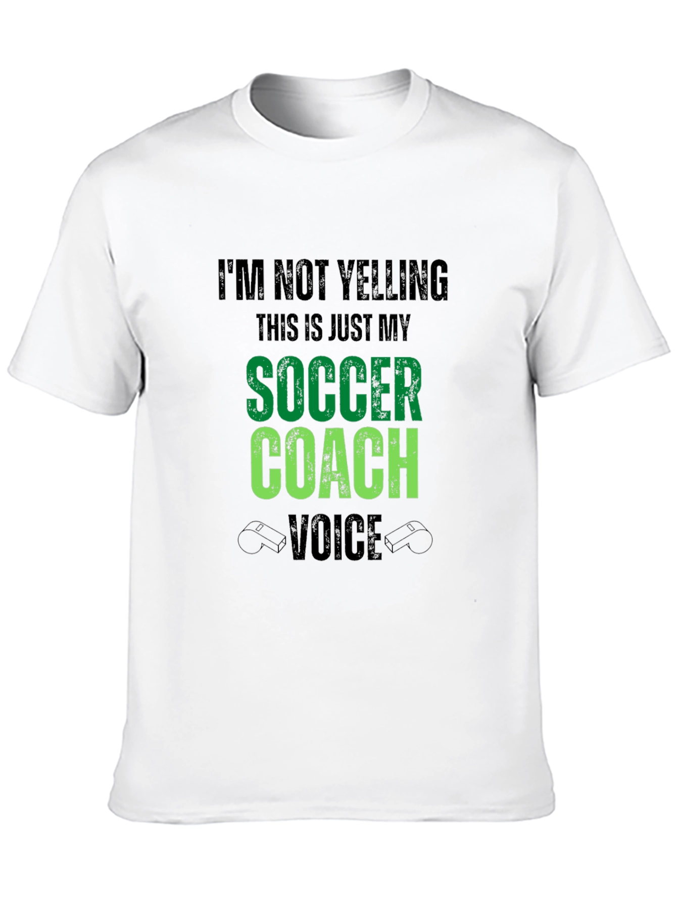 Camiseta Negra: Voz de Entrenador de Fútbol