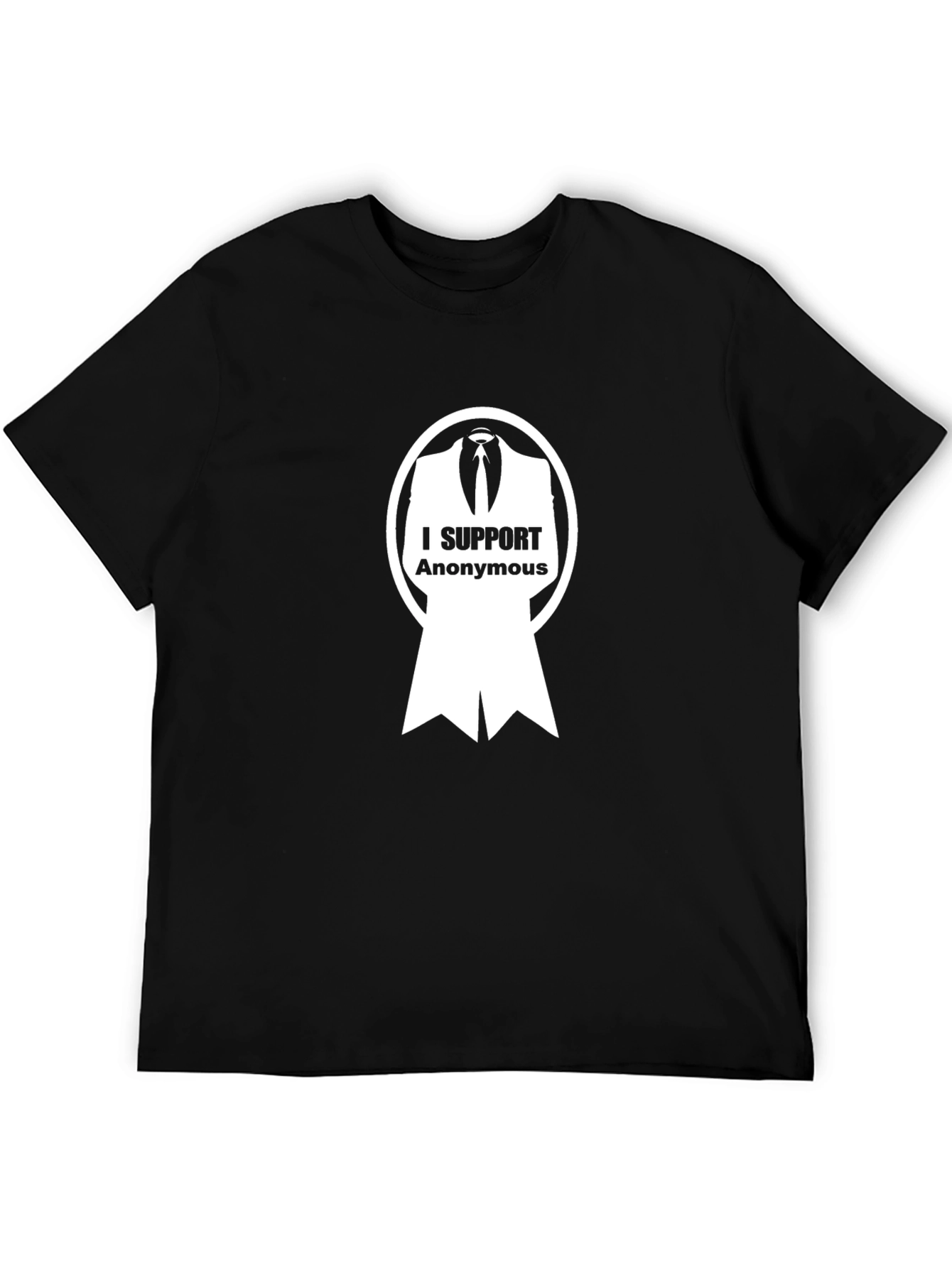 Camiseta Negra: Apoyo a Anonymous