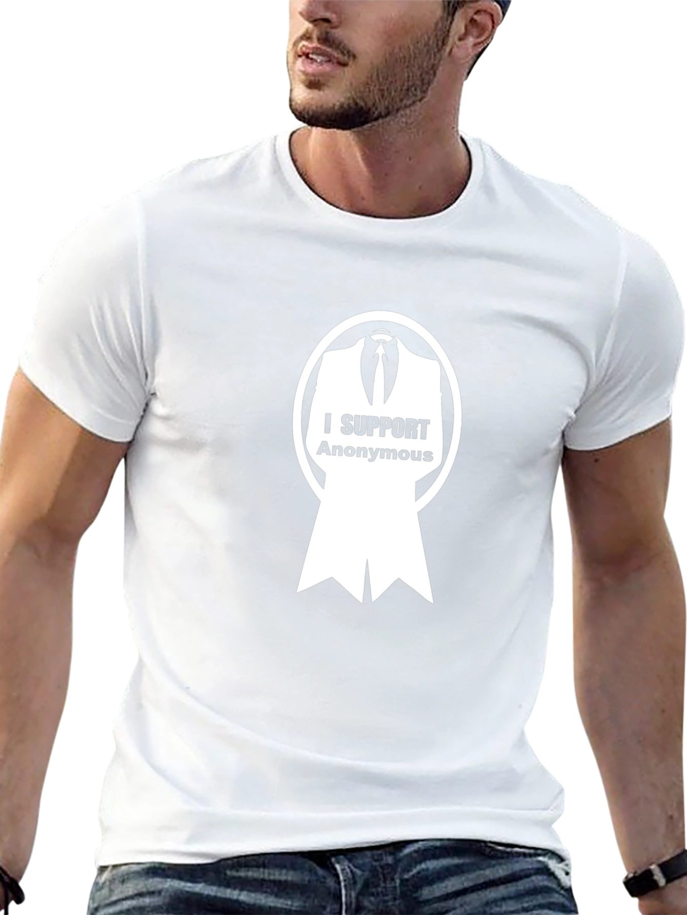 Camiseta Negra: Apoyo a Anonymous