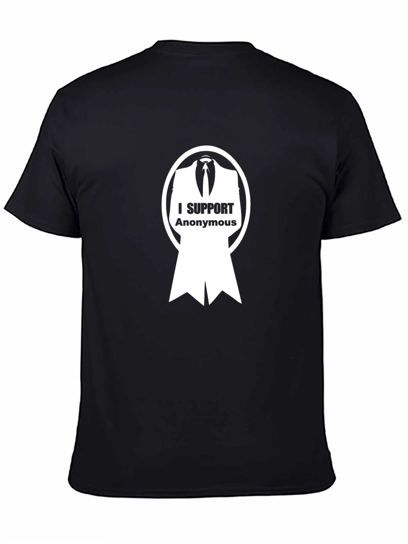 Camiseta Negra: Apoyo a Anonymous