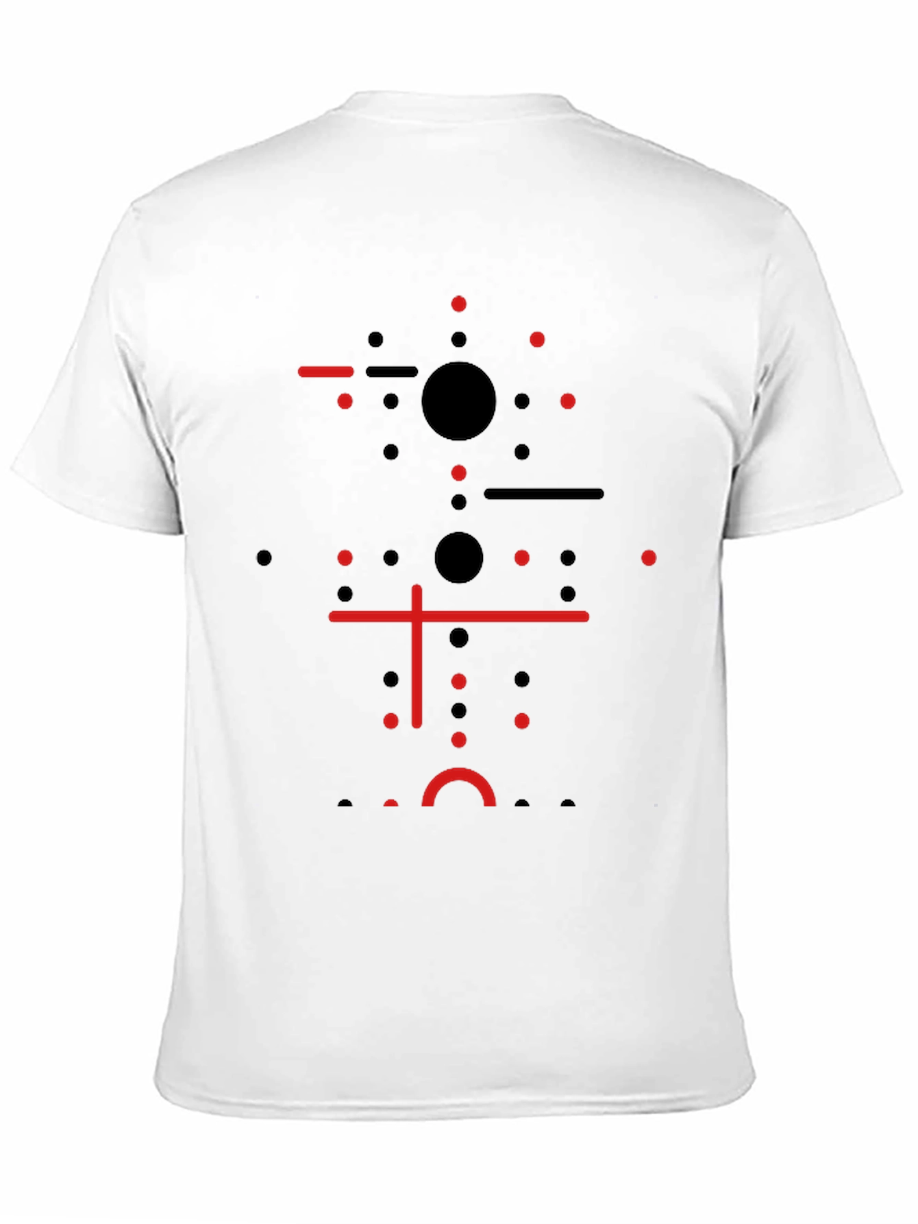 Camiseta Negra Diseño Geométrico Moderno