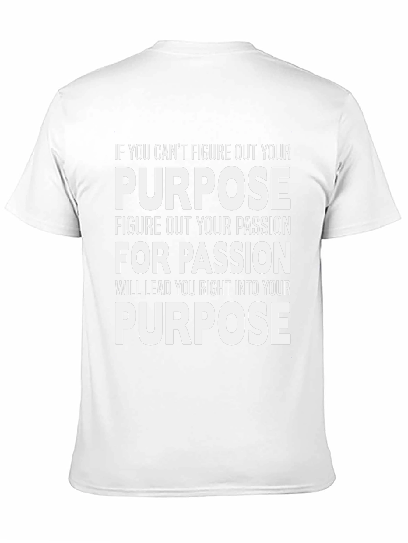Camiseta Negra con Mensaje Inspirador Propósito y Pasión