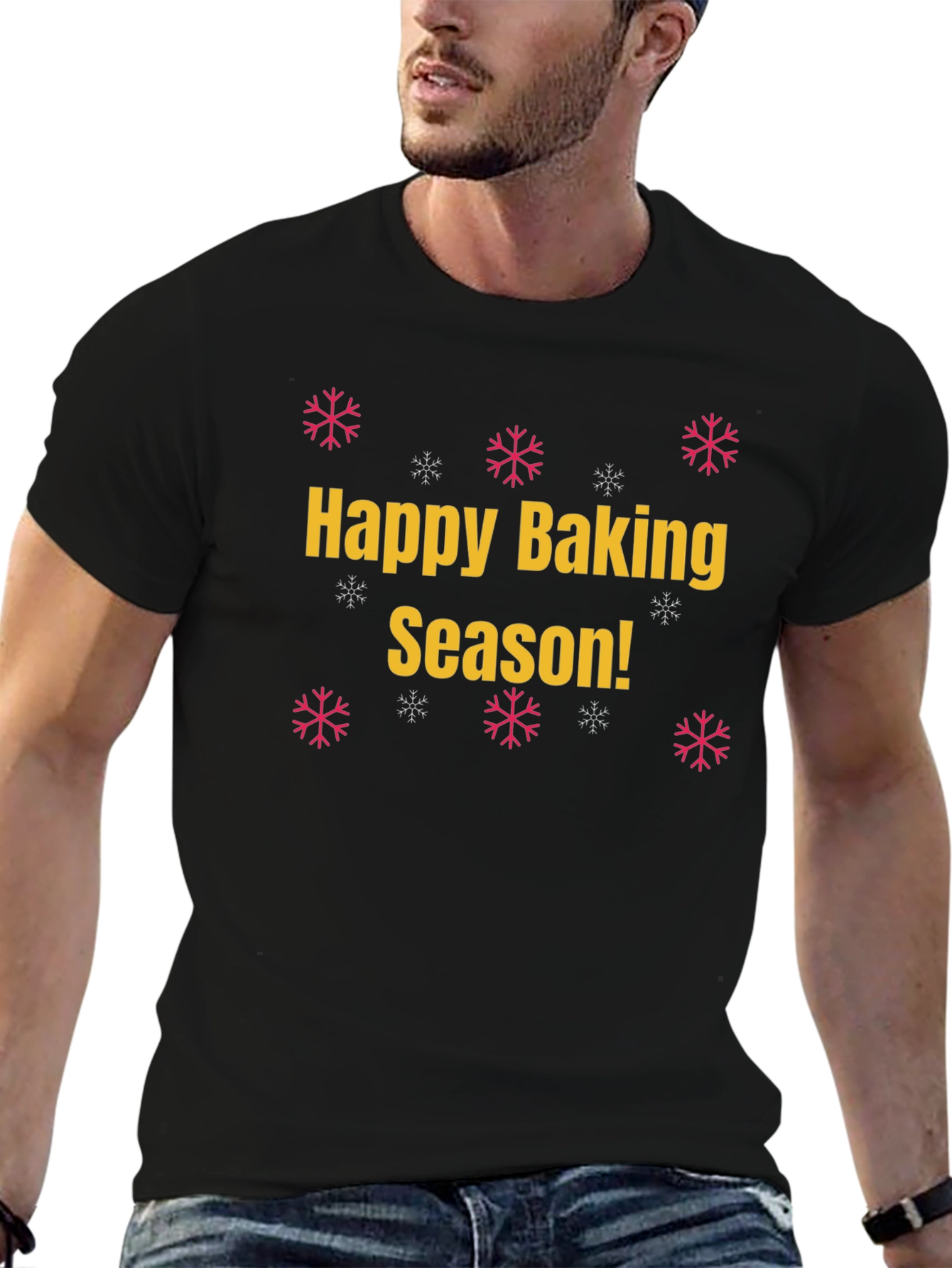 Camiseta Negra Happy Baking Season!