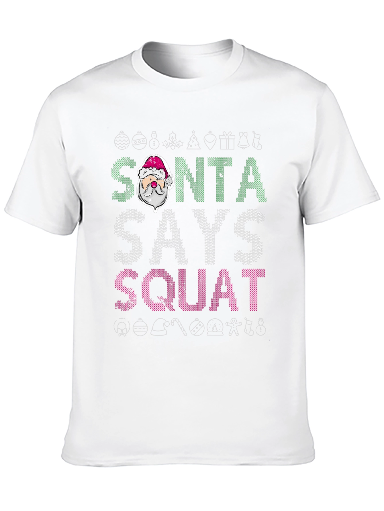 Camiseta Navideña Santa Dice Squat