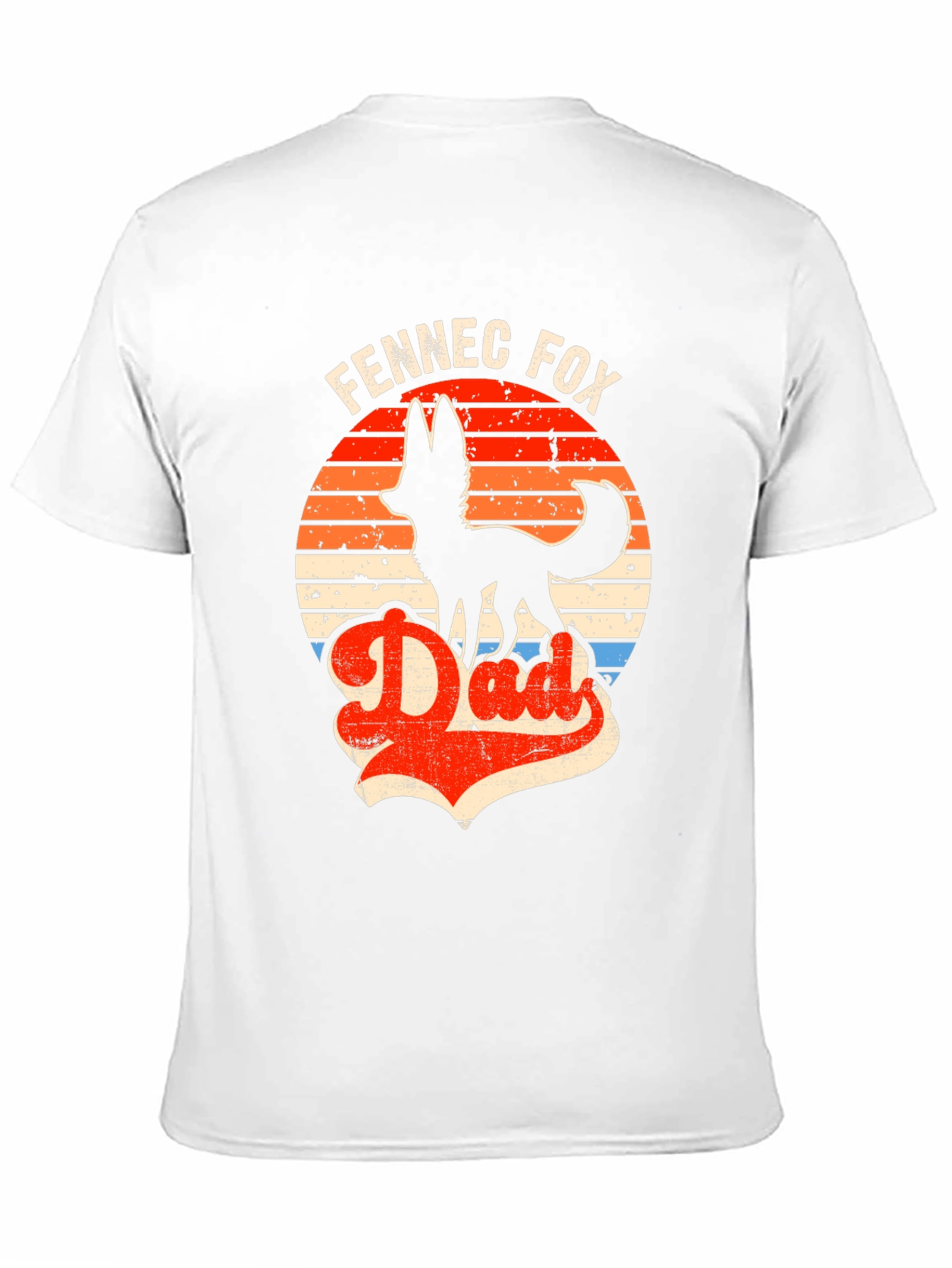 Camiseta Negra Fennec Fox Dad