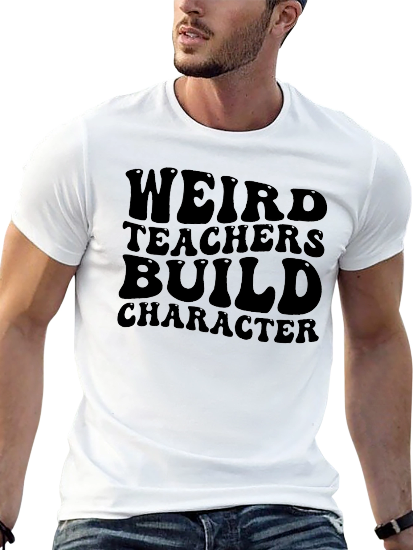 Camiseta Negra: Profesores Raros Construyen Carácter
