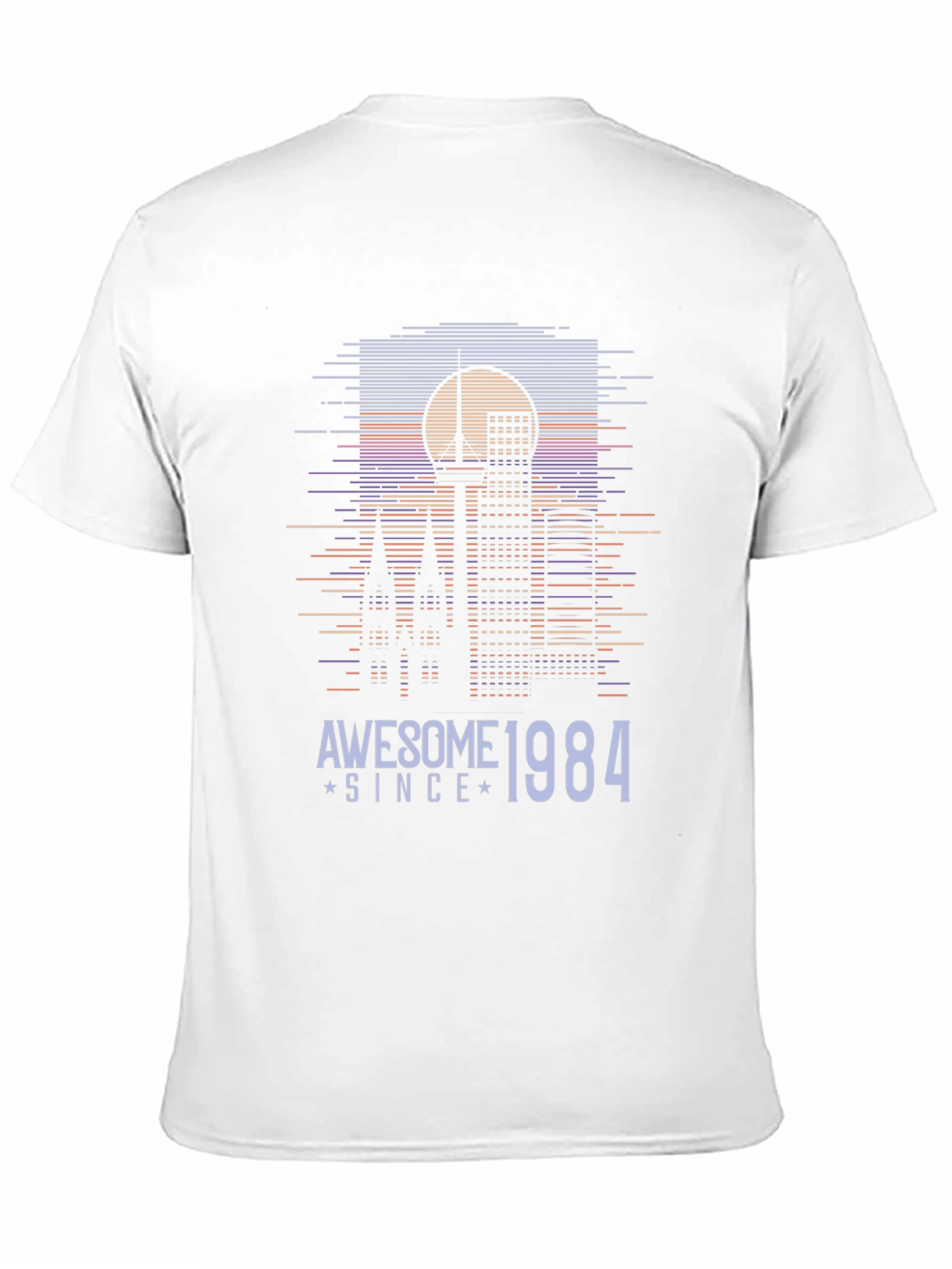 Camiseta Negra Retro Awesome Since 1984
