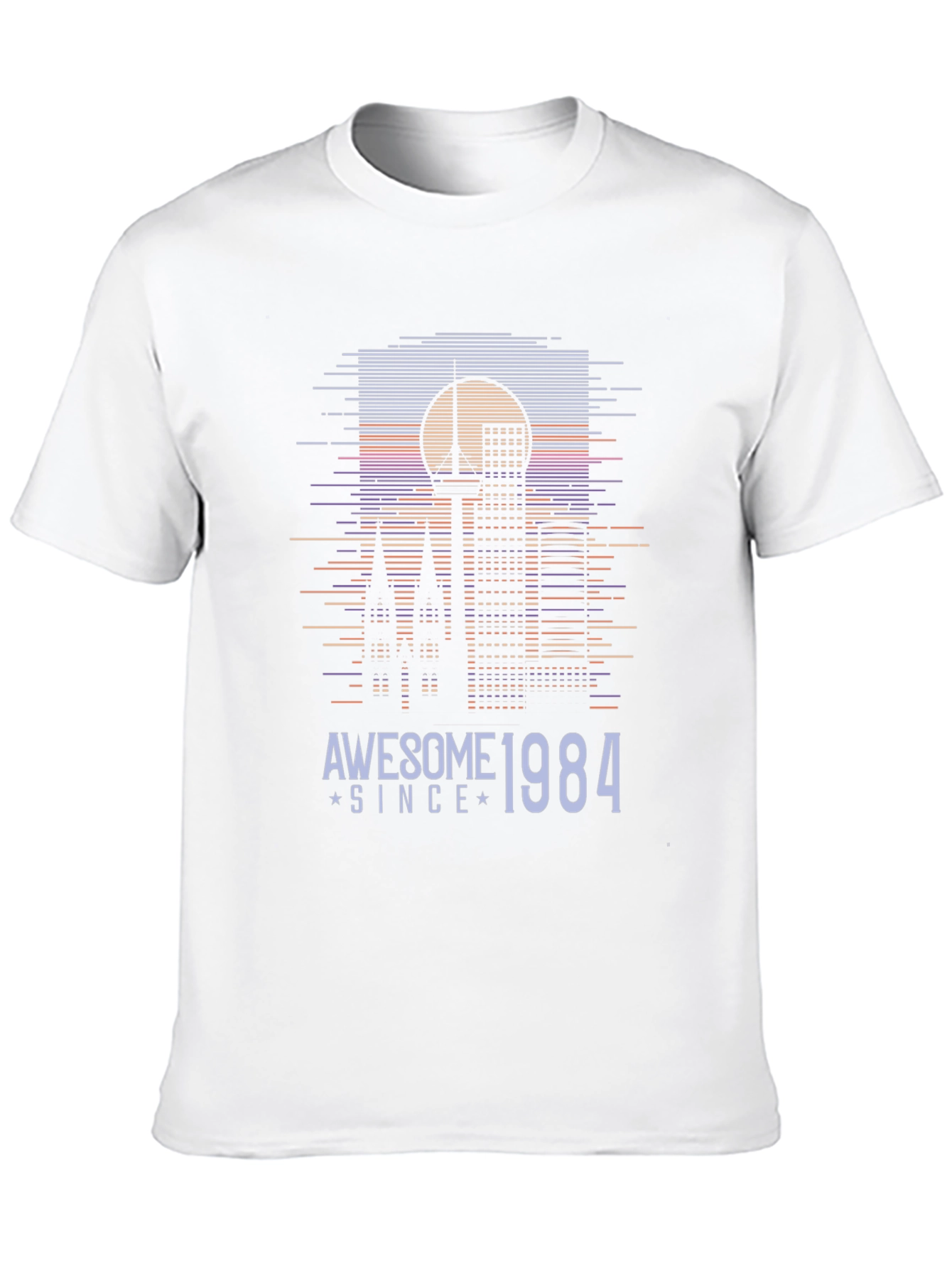 Camiseta Negra Retro Awesome Since 1984