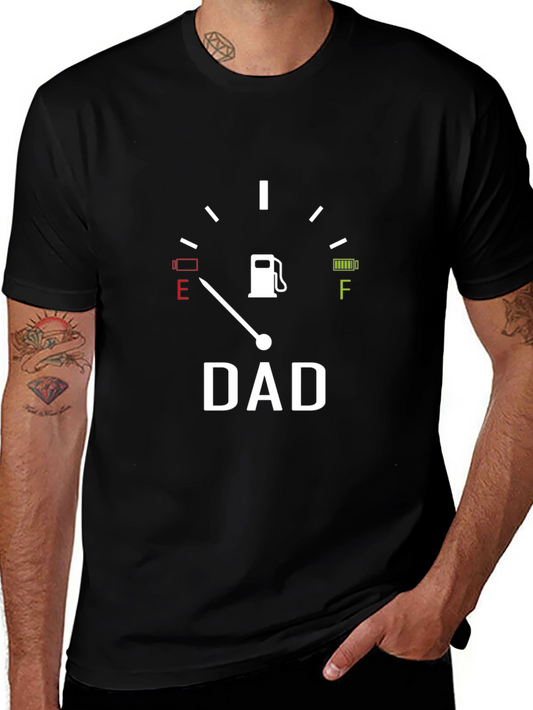Camiseta Negra Hombre DAD Indicador Gasolina