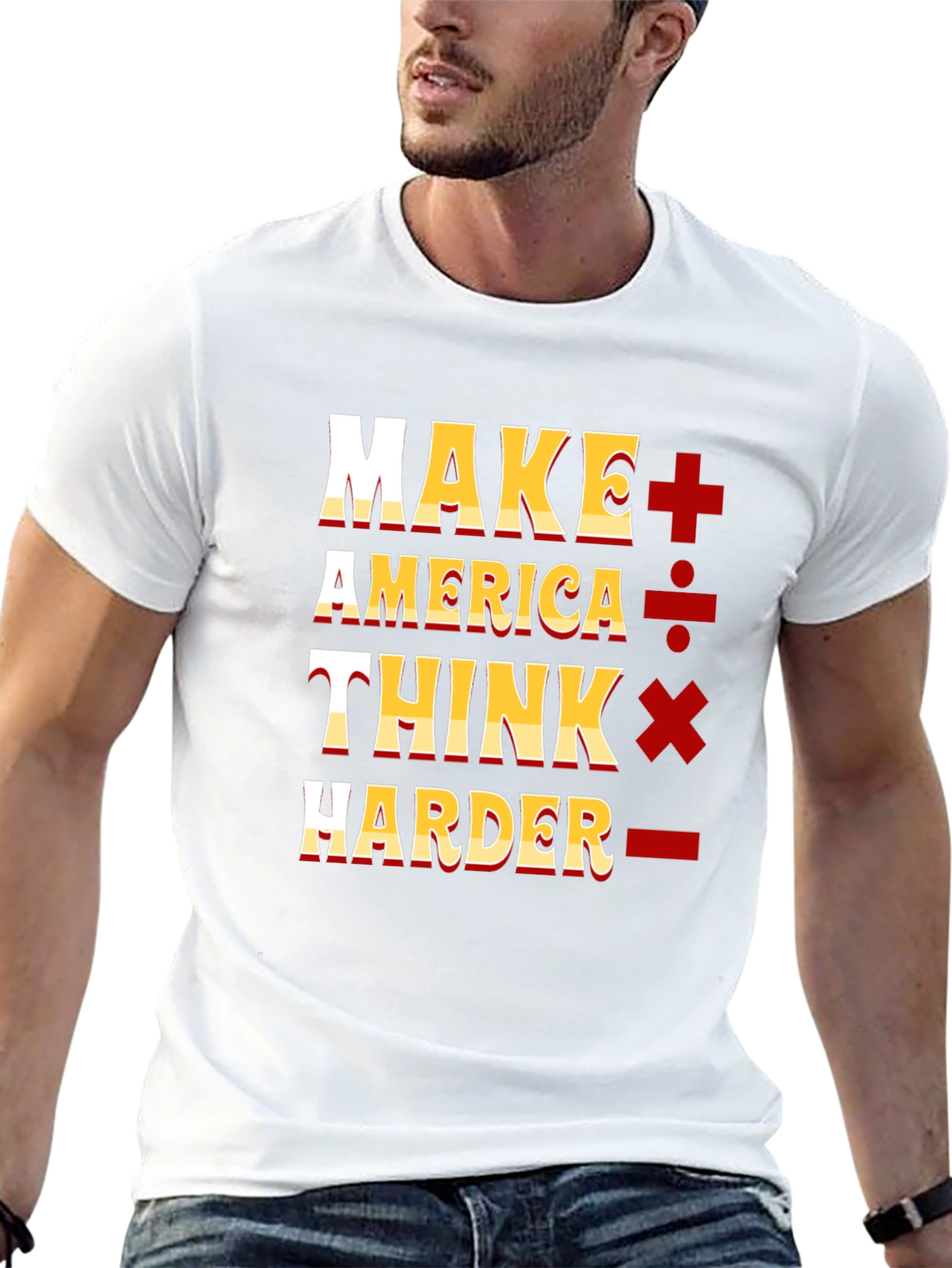 Camiseta Negra: Make America Think Harder