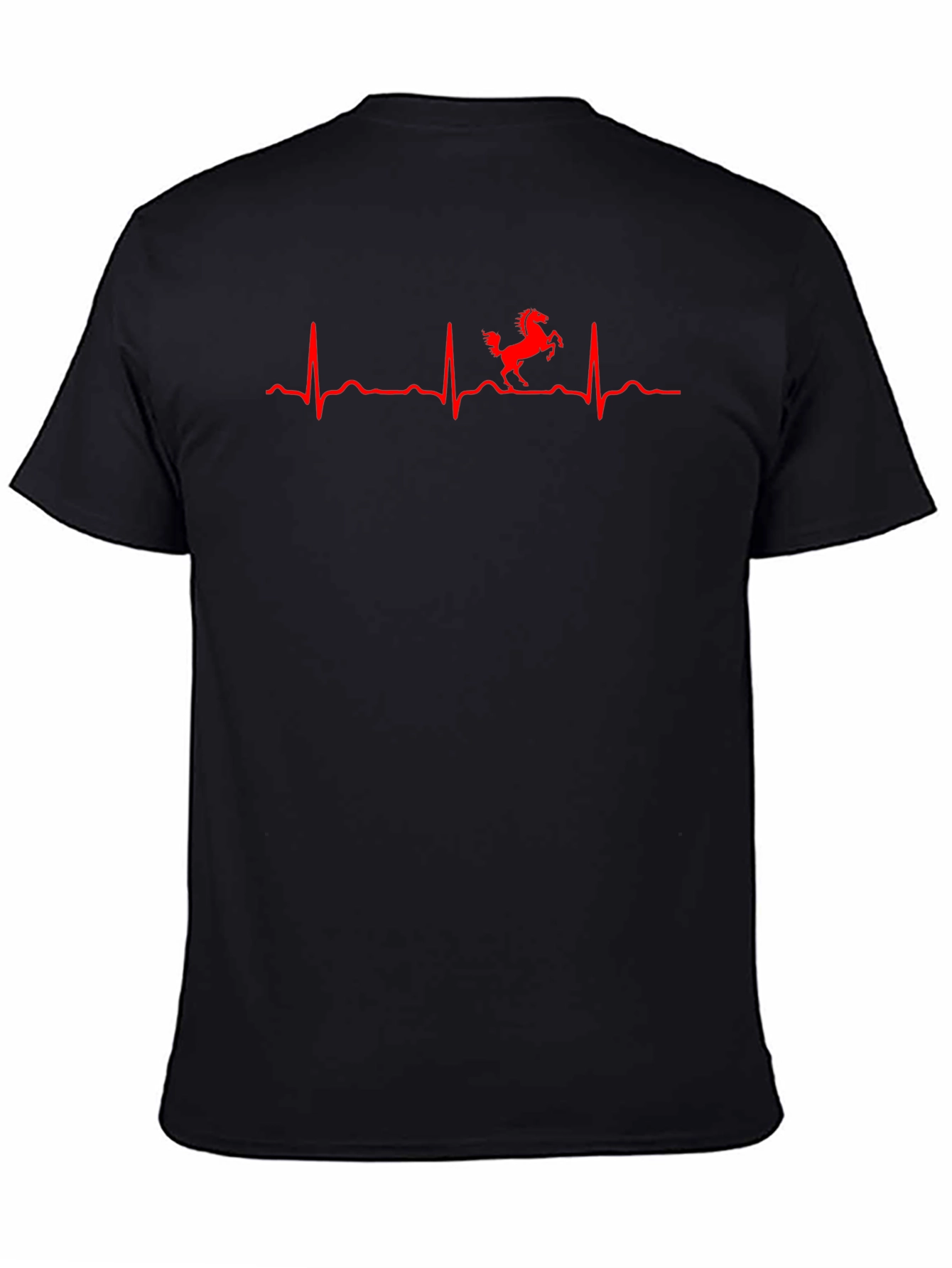 Ferrari Heartbeat T-Shirt - Mens Black Tee