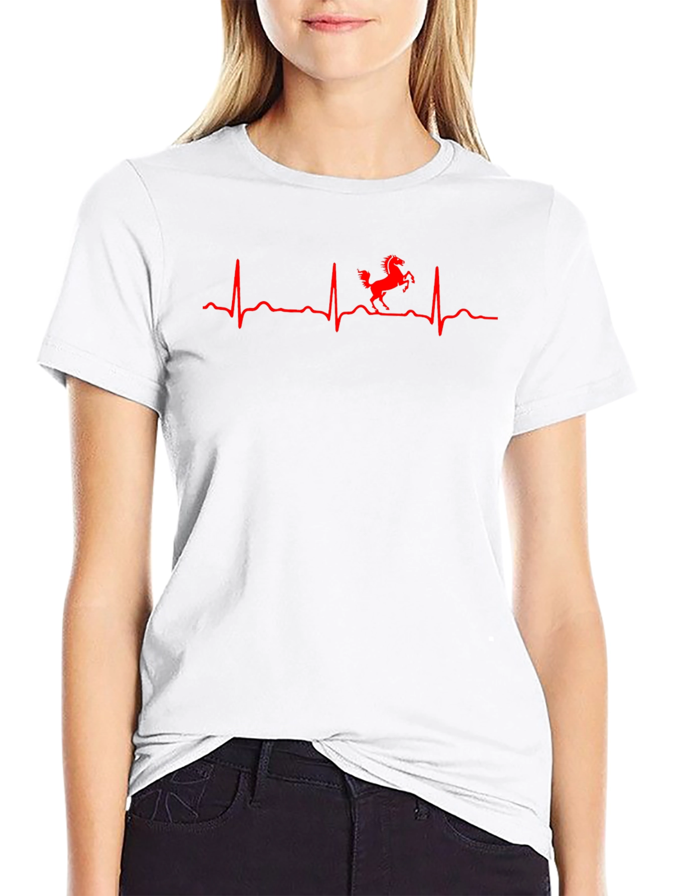 Ferrari Heartbeat T-Shirt - Mens Black Tee