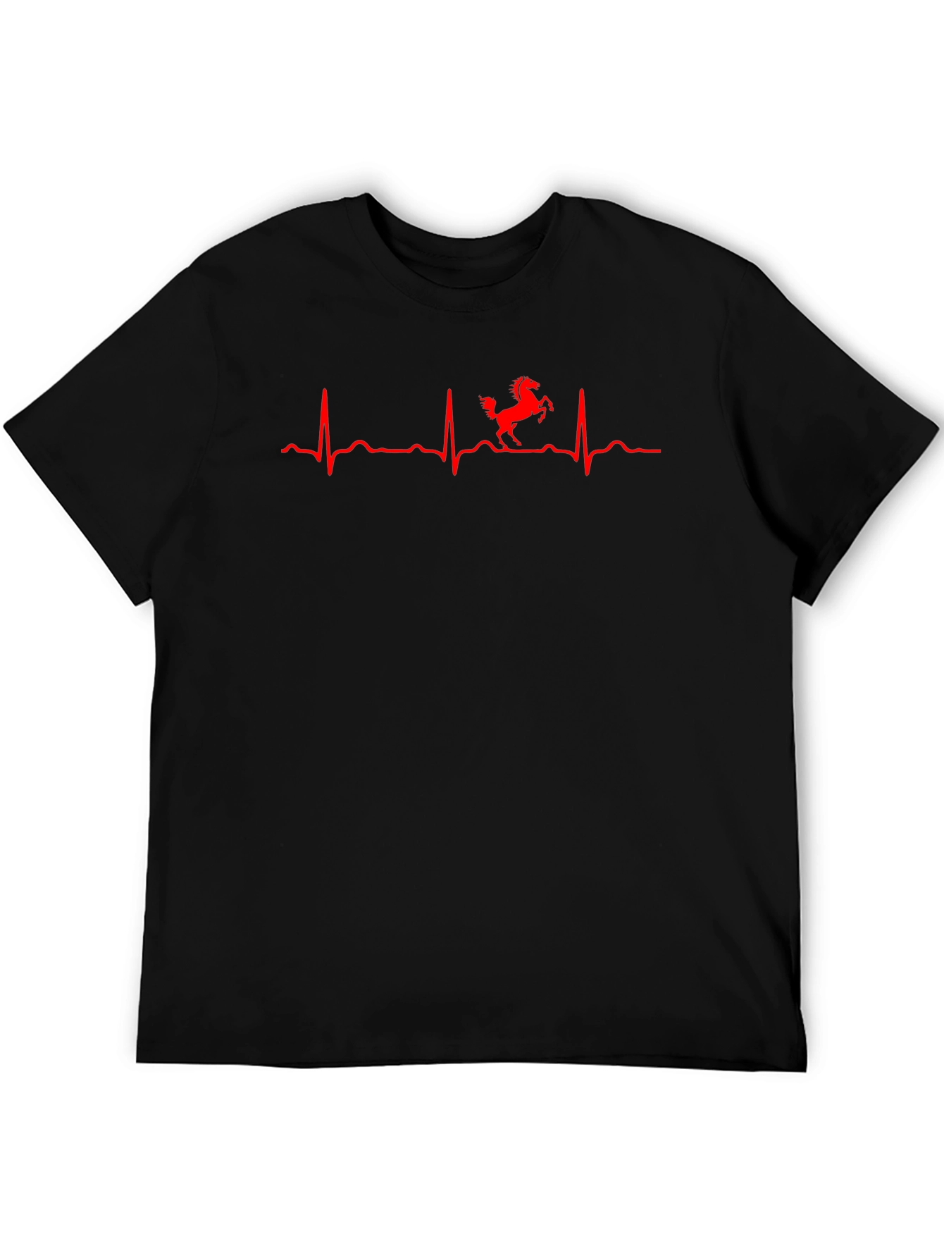 Ferrari Heartbeat T-Shirt - Mens Black Tee