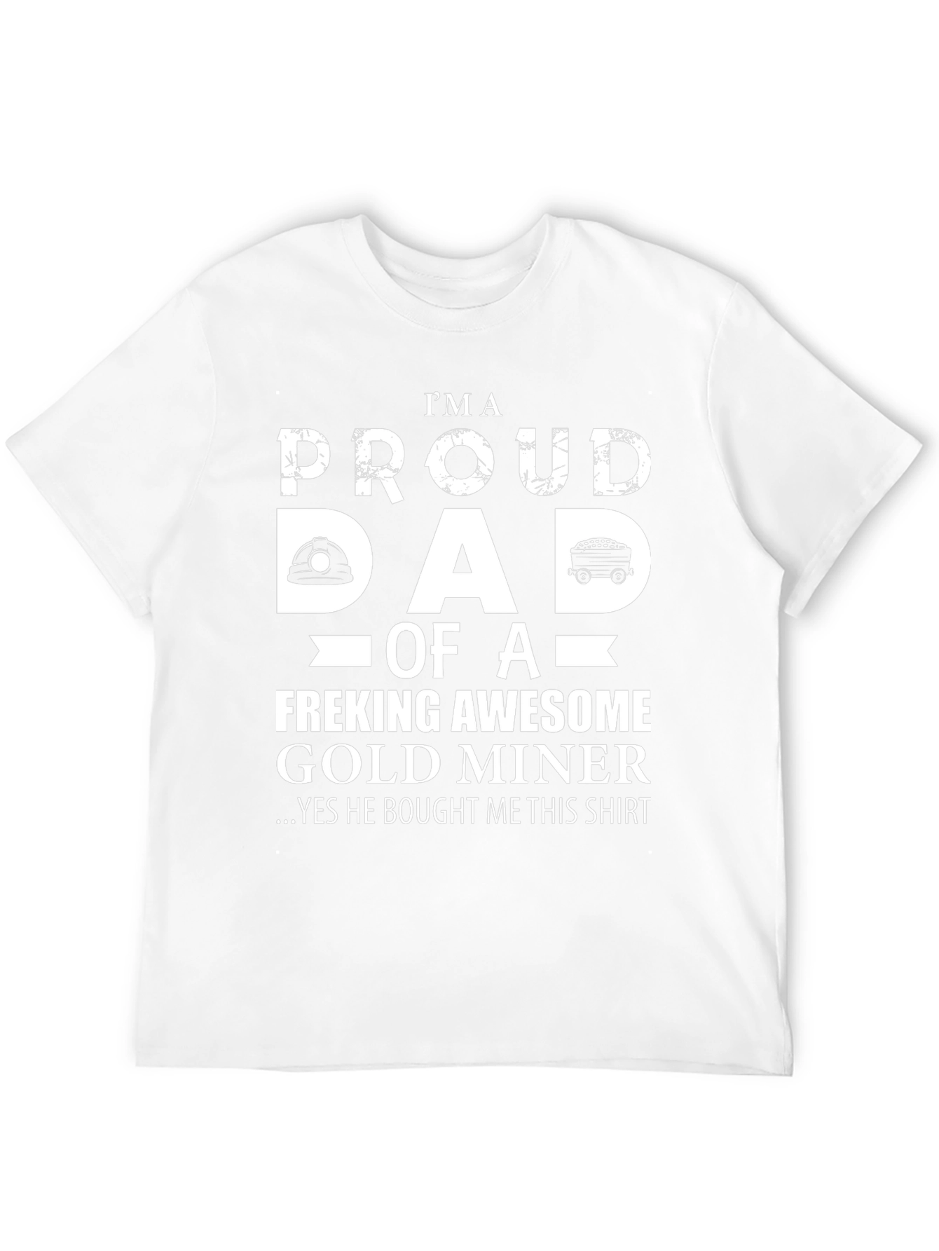 Camiseta Papá Orgulloso de Minero de Oro
