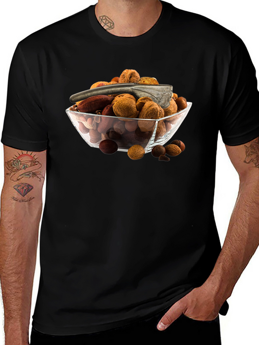 Camiseta Negra con Bol de Frutos Secos