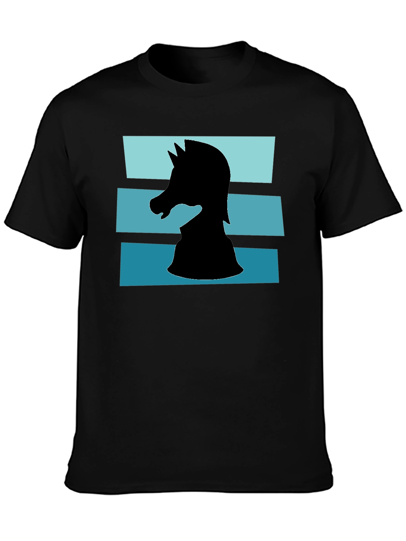 Camiseta Caballero Ajedrez Diseño Retro
