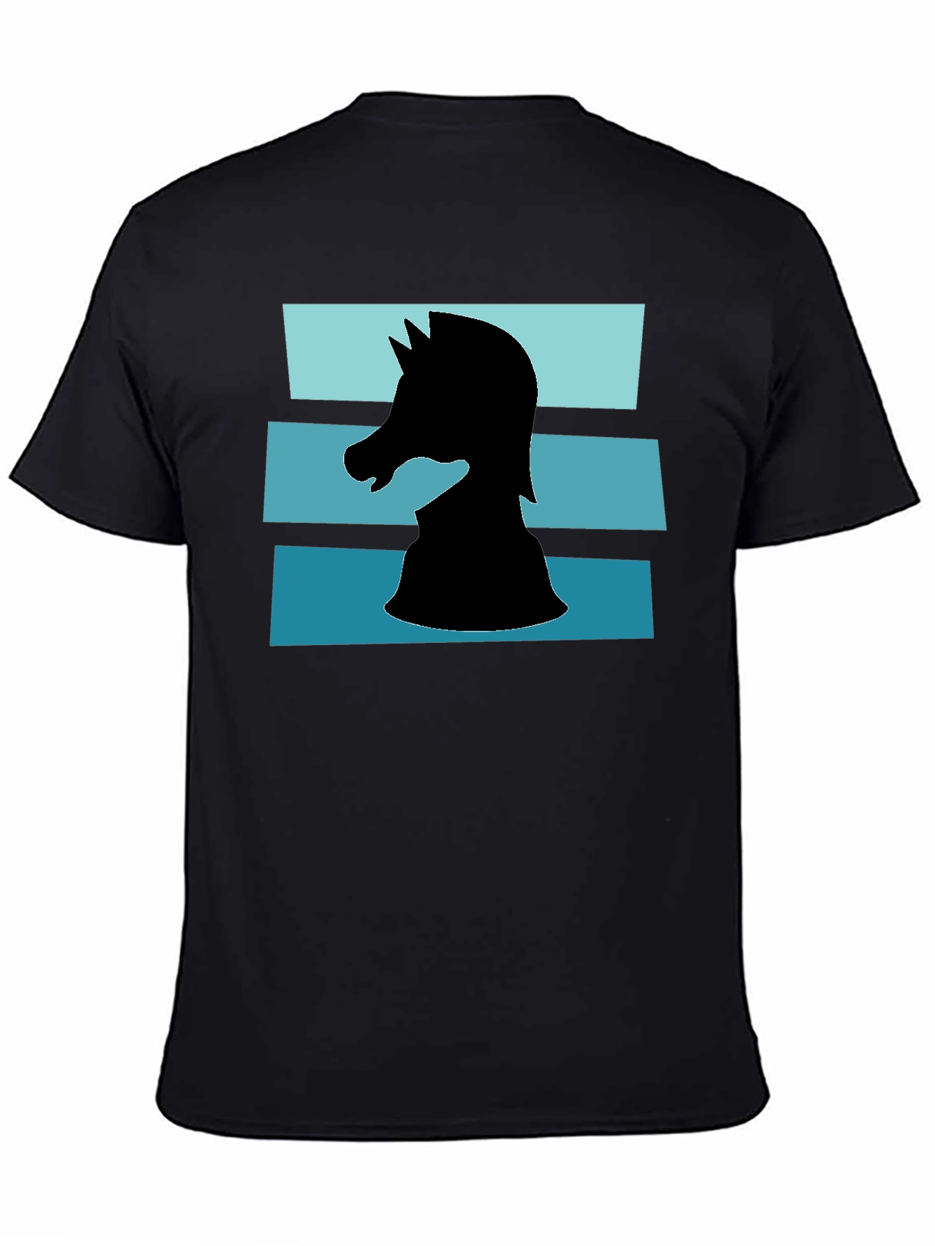 Camiseta Caballero Ajedrez Diseño Retro