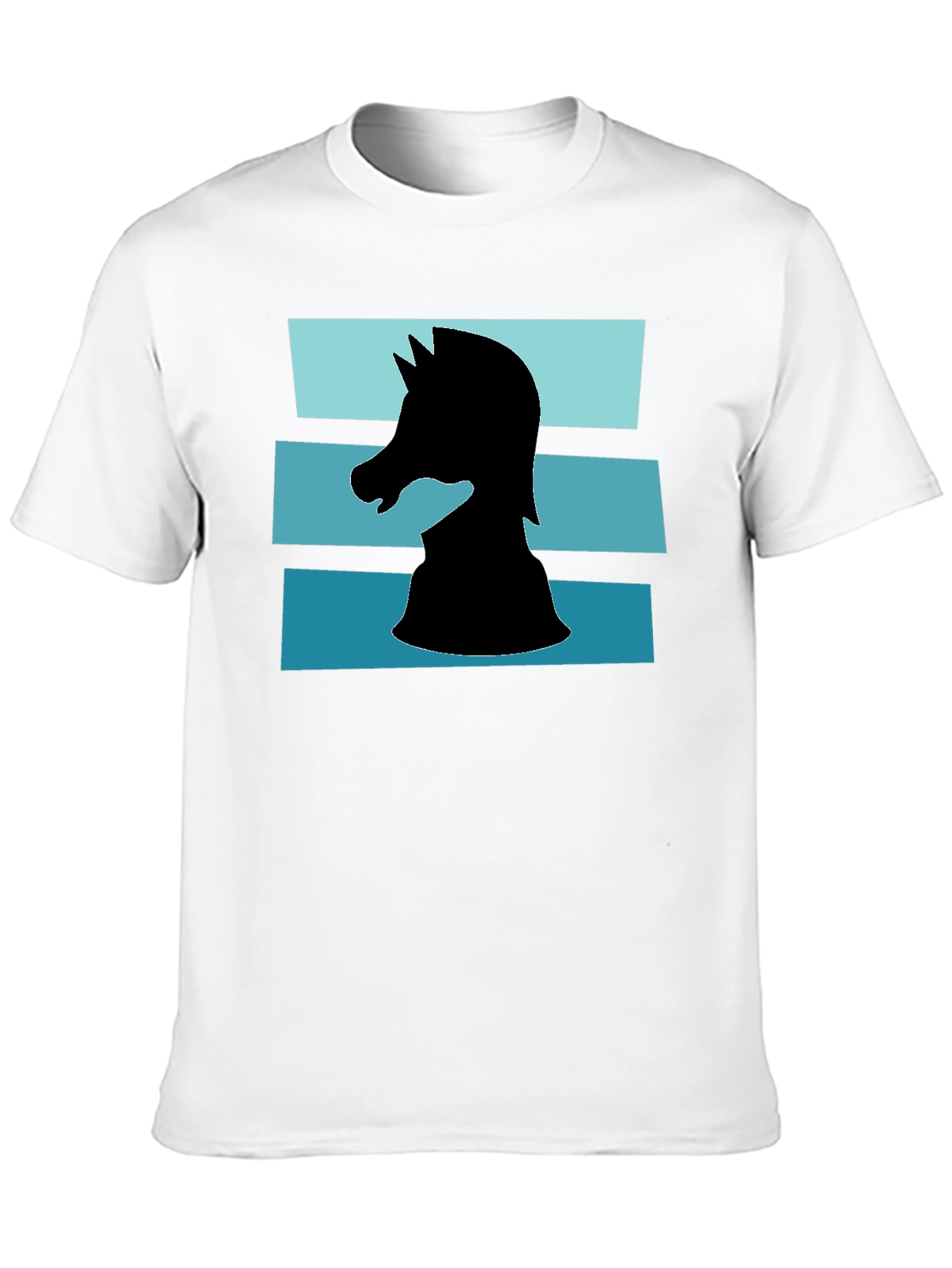 Camiseta Caballero Ajedrez Diseño Retro