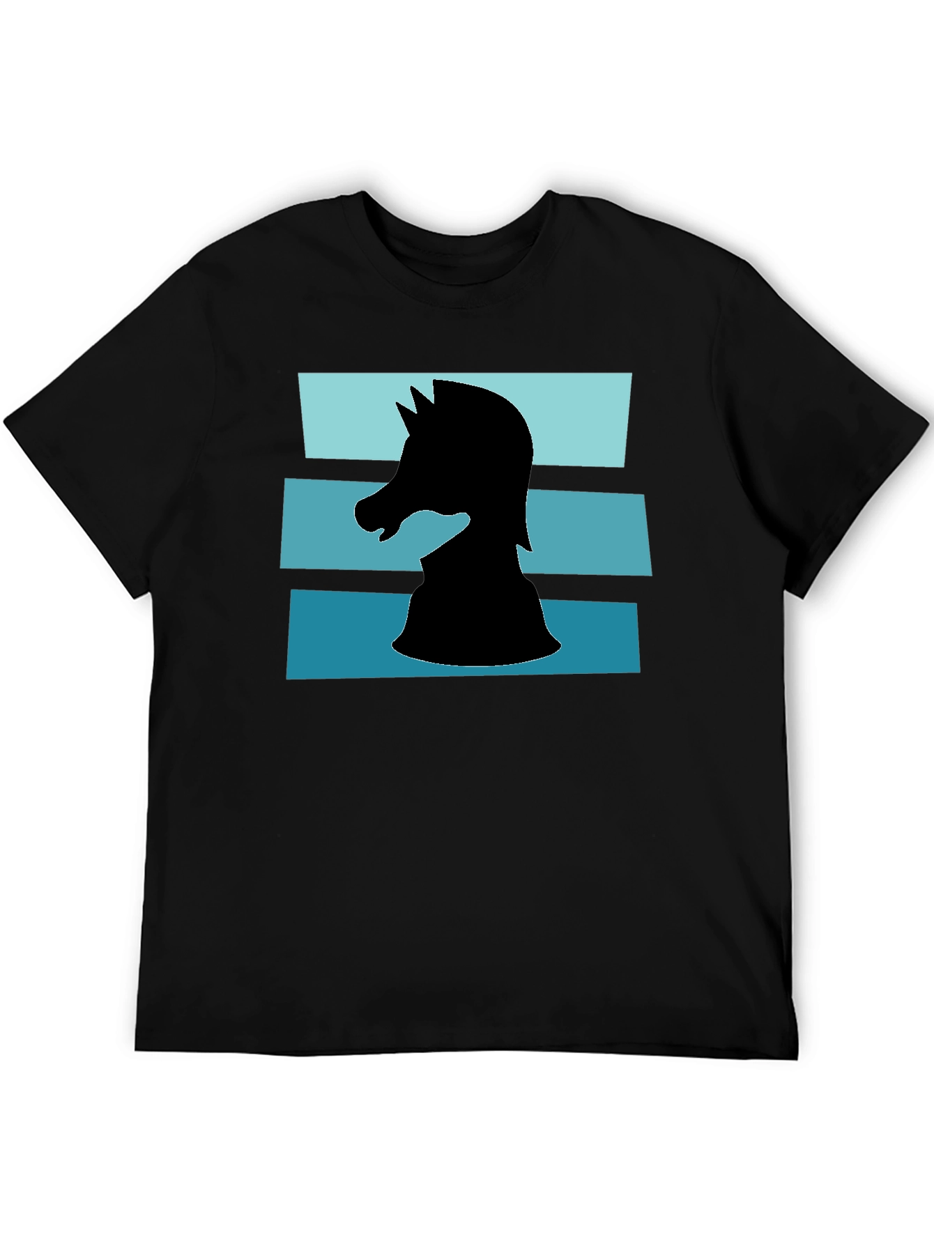 Camiseta Caballero Ajedrez Diseño Retro