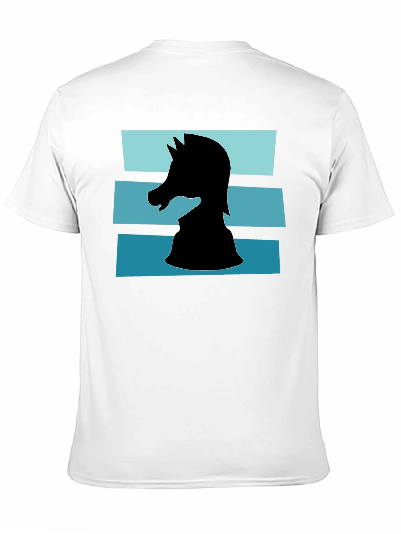 Camiseta Caballero Ajedrez Diseño Retro
