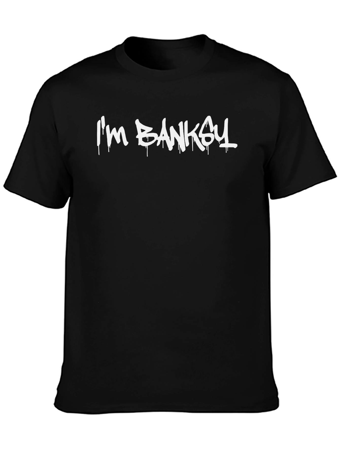 Camiseta Negra Im Banksy para Hombre