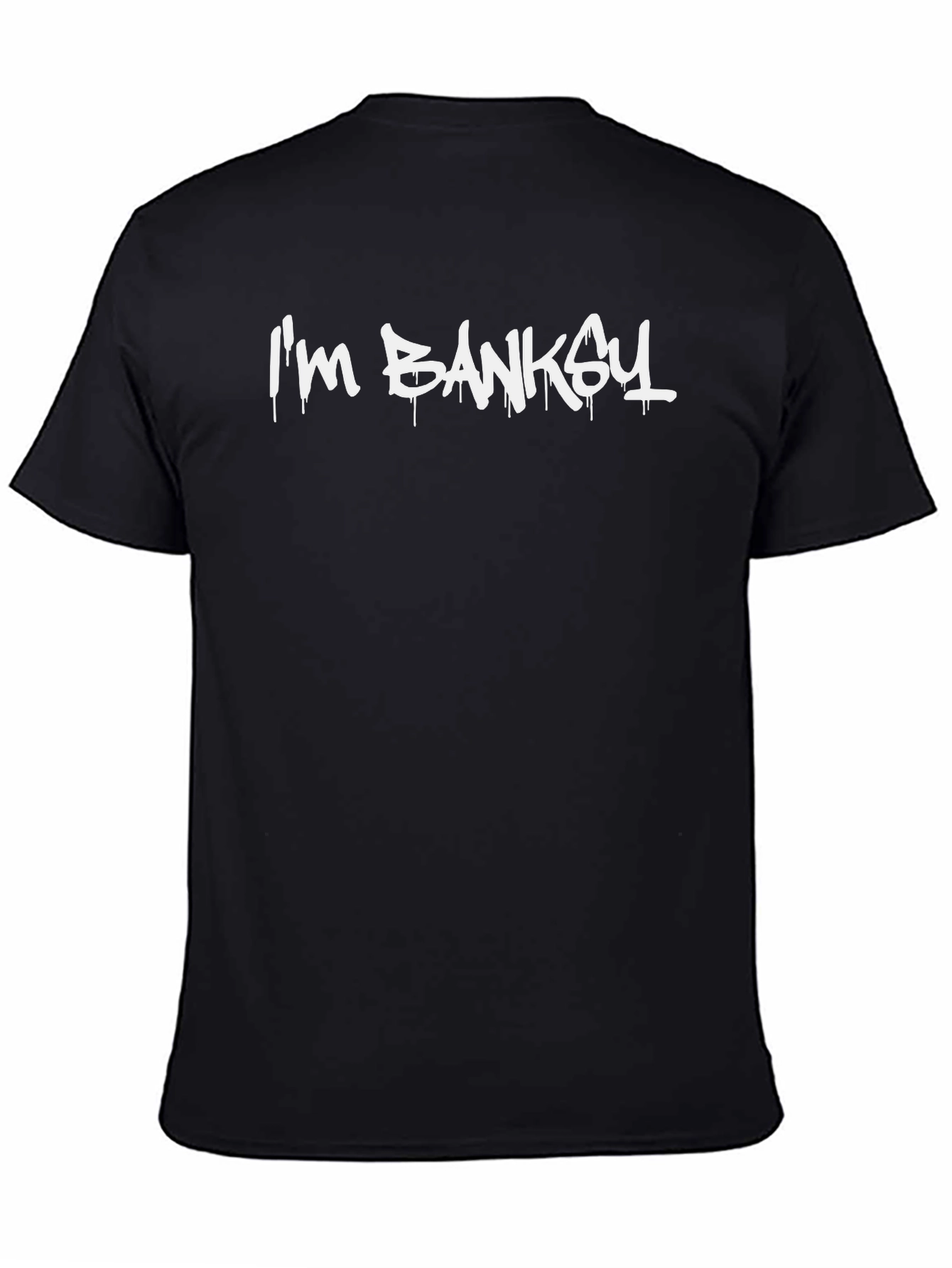 Camiseta Negra Im Banksy para Hombre