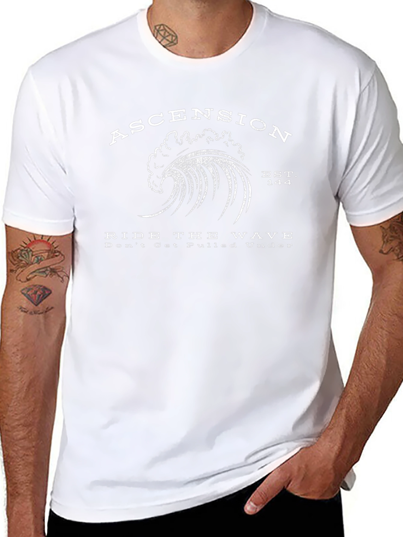 Camiseta Negra Ascension: Ride the Wave