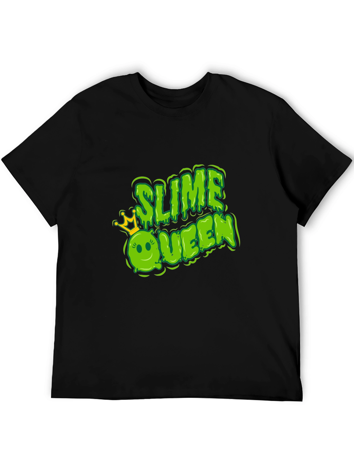 Camiseta Negra Slime Queen Divertida