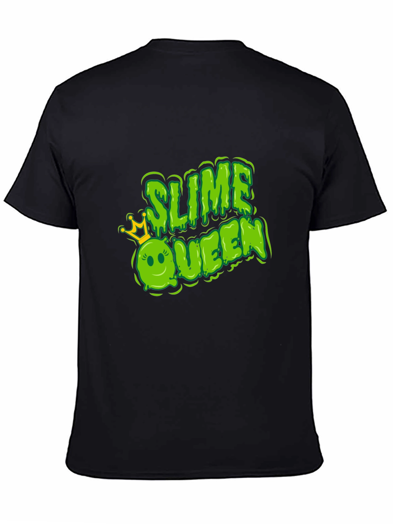 Camiseta Negra Slime Queen Divertida