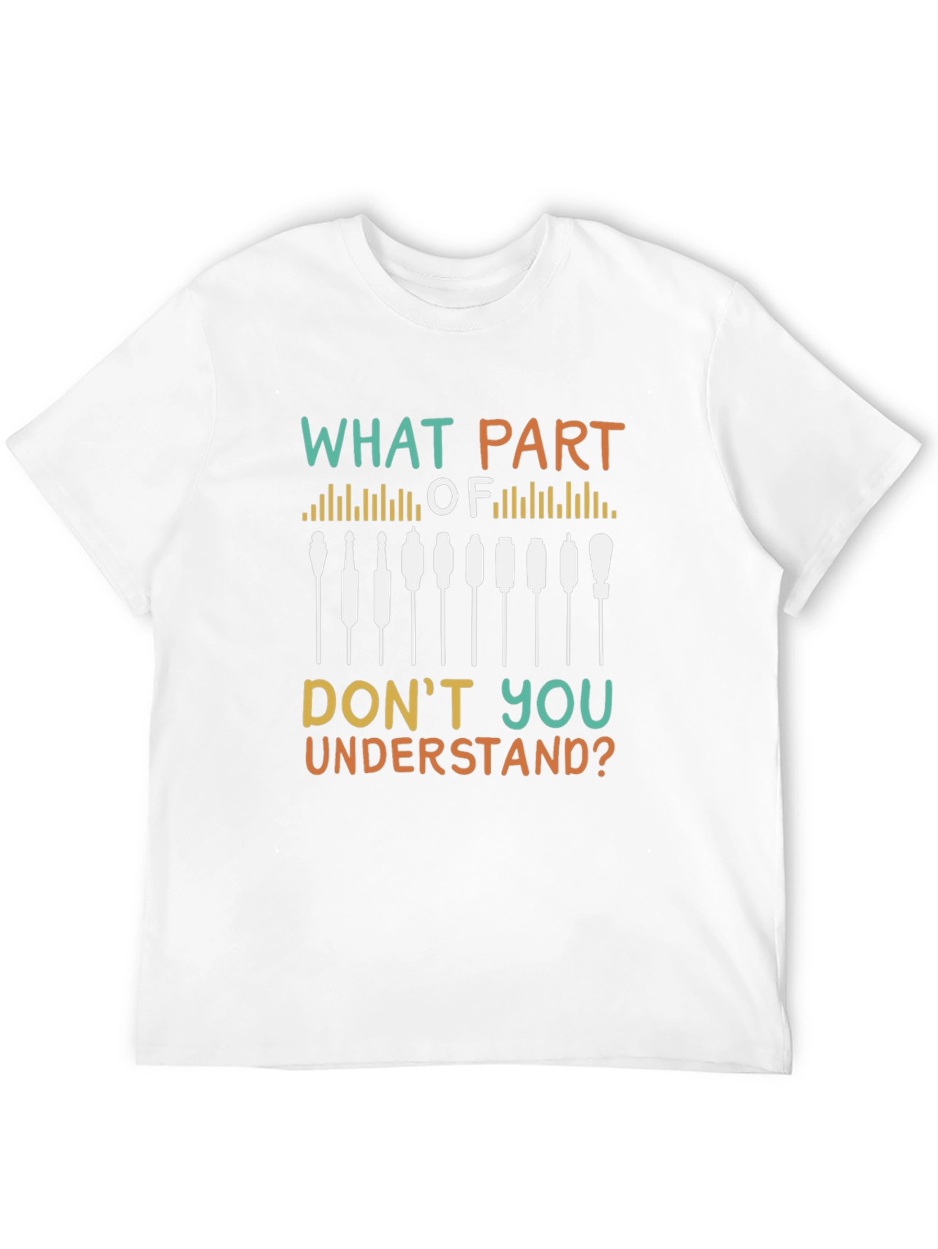 Camiseta Negra con Diseño Qué Parte No Entiendes?