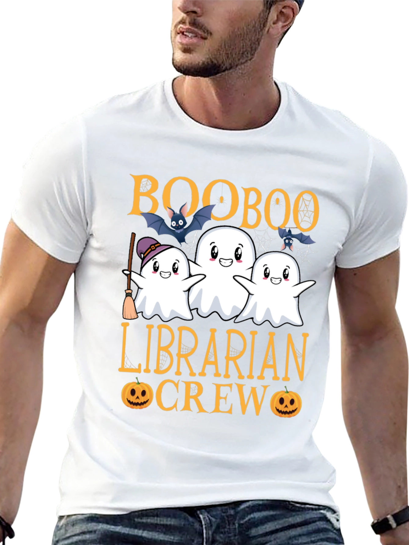 Camiseta Boo Boo Librarian Crew Halloween