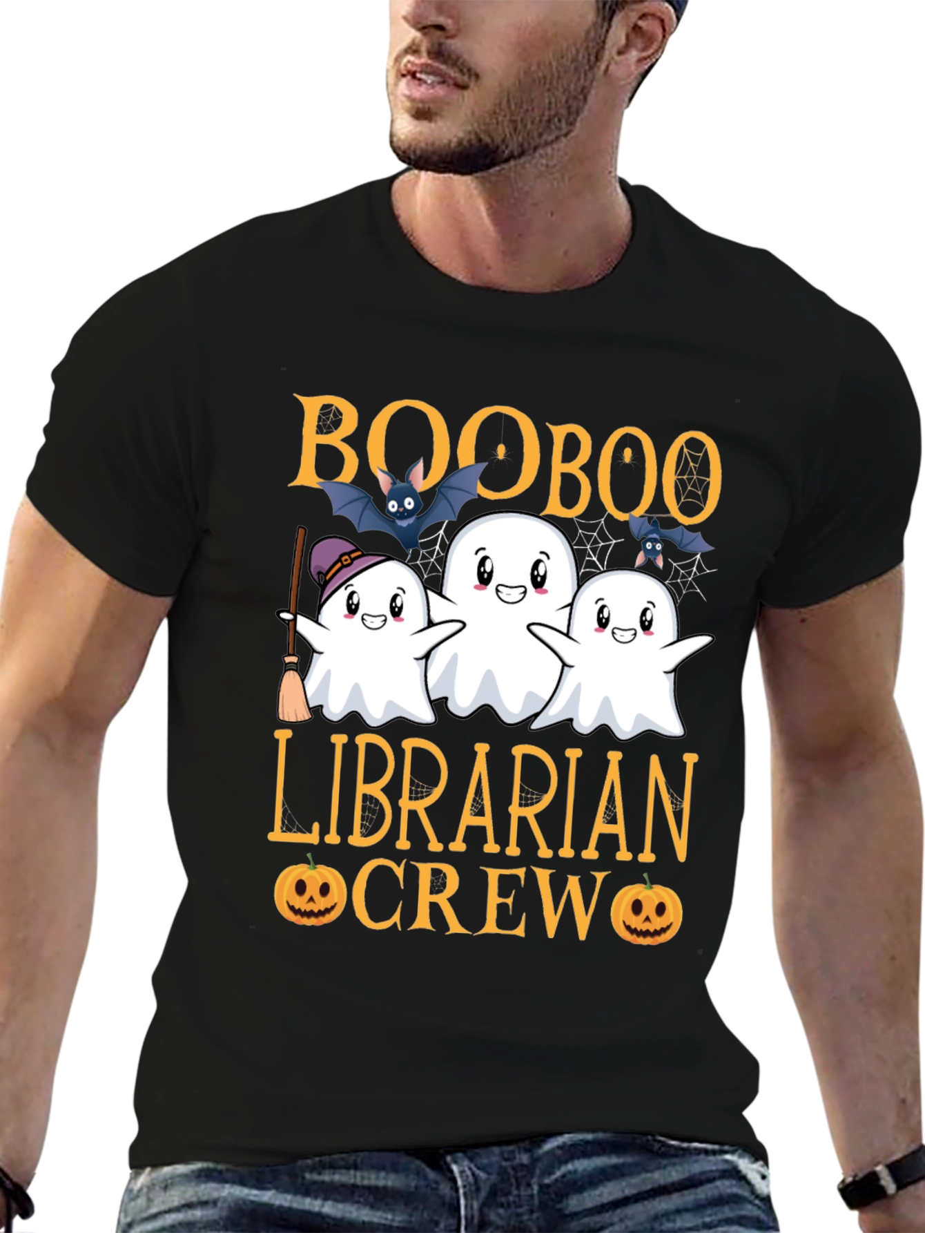 Camiseta Boo Boo Librarian Crew Halloween